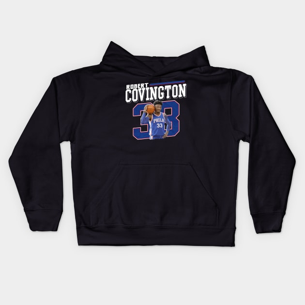 Robert Covington Kids Hoodie by WYATB Art